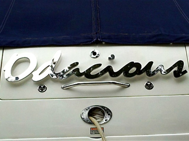 Custom boat lettering